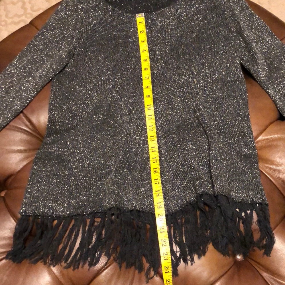 NINE WEST EUC VINTAGE AMERICA GRAY LS SWEATER SM - Picture 11 of 11